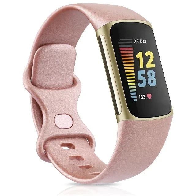 Pulsera para reloj Fitbit Charge 5 dorada rosa
