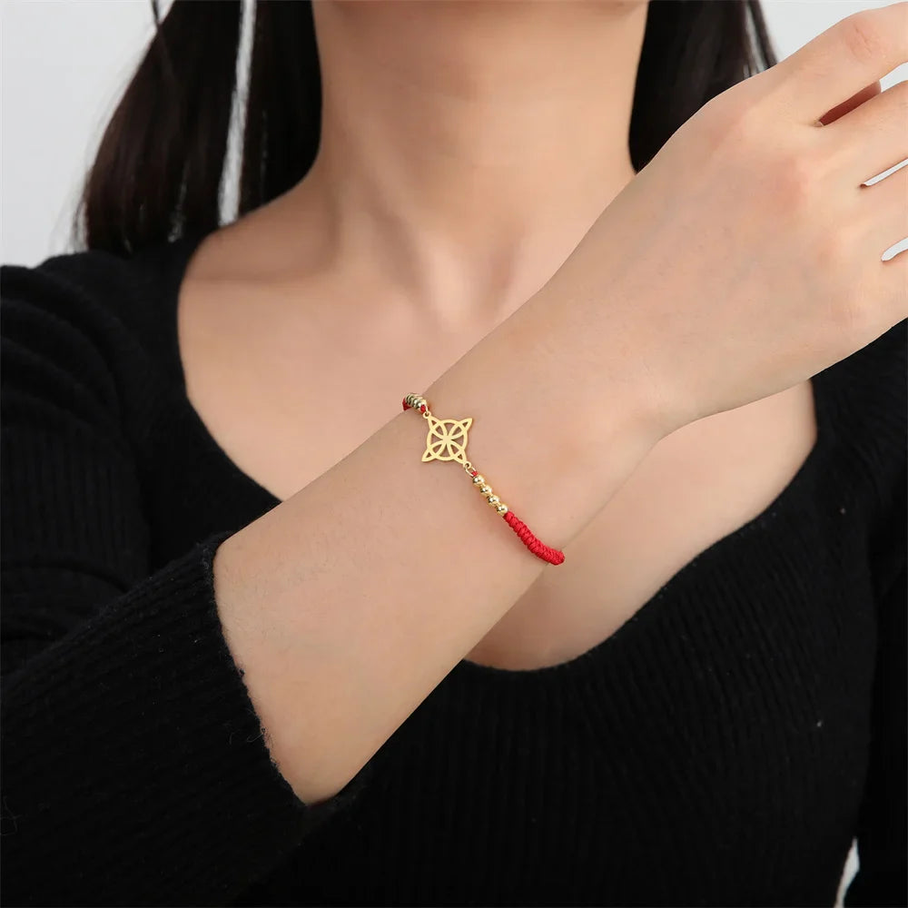 Pulsera Nudo de Bruja Mujer Esclava Protección Wicca 1