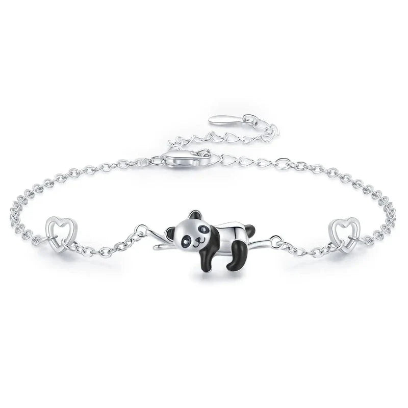 Pulsera Panda de Plata