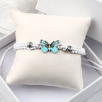 Pulsera Papillon Bleu blanco