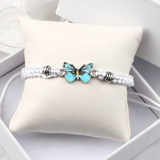 Pulsera Papillon Bleu blanco