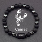 Pulsera de Perlas Signo del Zodiaco 12 Constelaciones cáncer