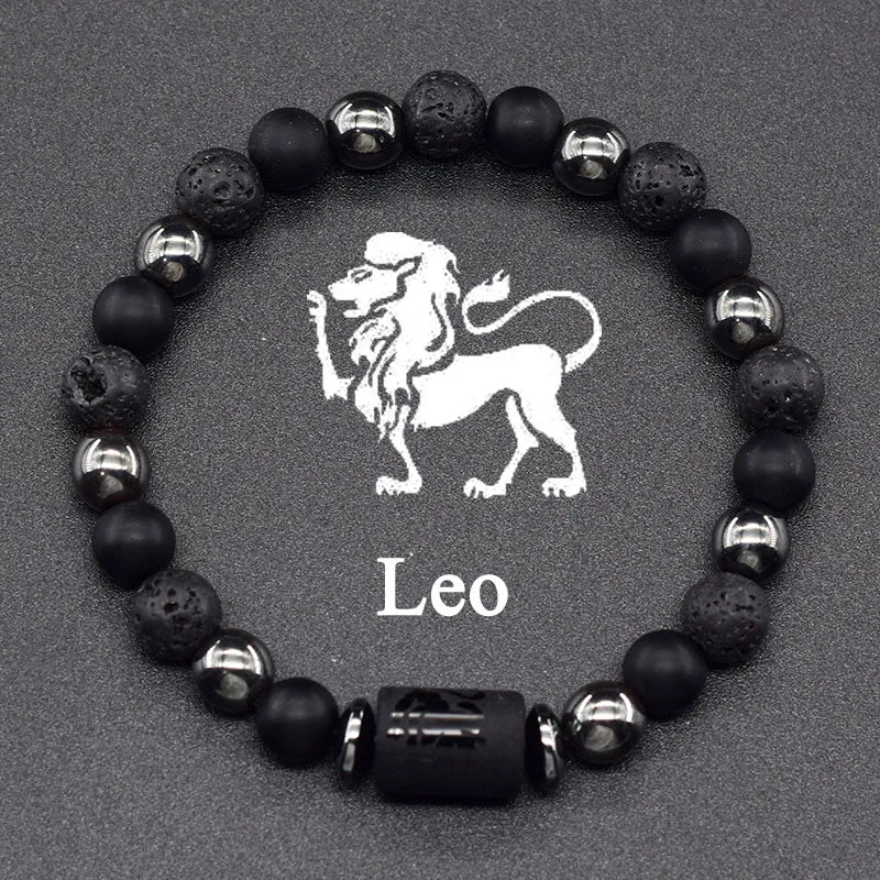 Pulsera de Perlas Signo del Zodiaco 12 Constelaciones leo