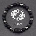 Pulsera de Perlas Signo del Zodiaco 12 Constelaciones piscis