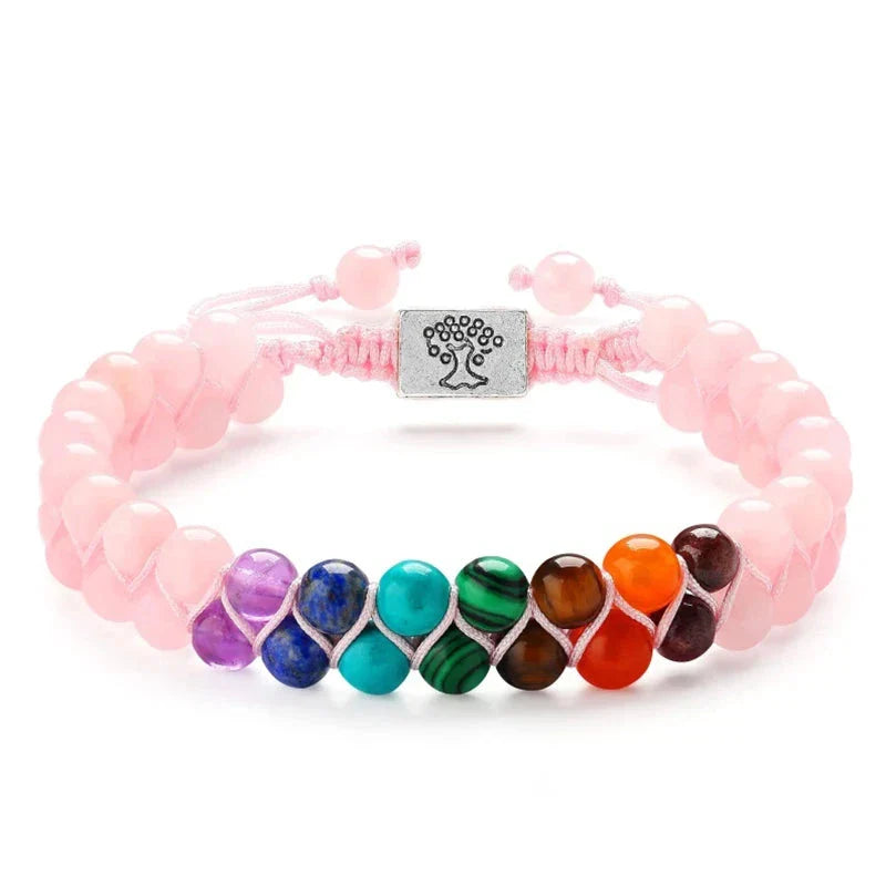 Pulsera Pierre 7 Chakras Rosa