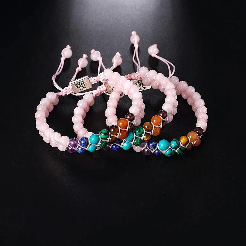 Pulsera Pierre 7 Chakras Rosa