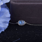 Pulsera Pierre De Lune en Plata Gourmette Fertilidad