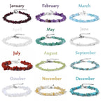 Pulsera Piedra de Nacimiento Hombre Mujer Piedra Natural