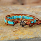Pulsera de Piedra Jaspe Turquesa