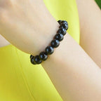 Pulsera de Piedra Negra Turmalina