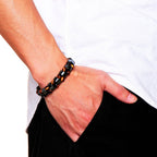 Pulsera Pierre Ojo de Tigre Gourmette Hombre