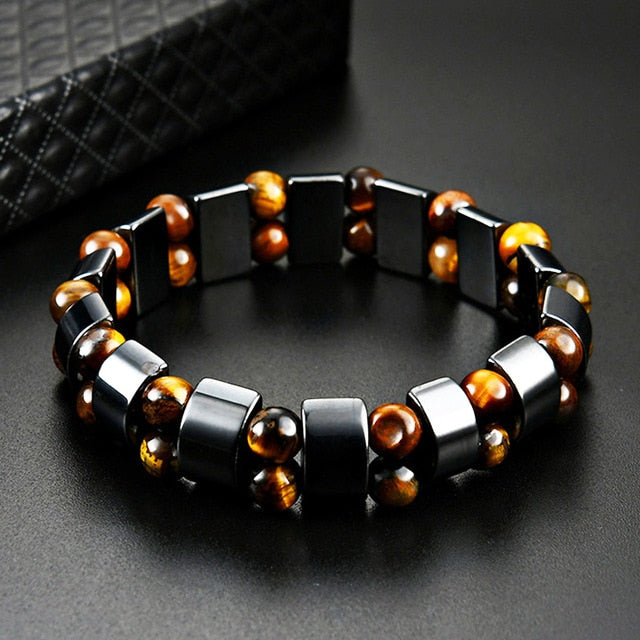 Pulsera Pierre Ojo de Tigre Gourmette Hombre