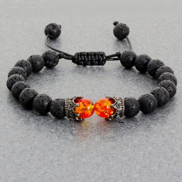 Pulsera de Piedra Volcánica