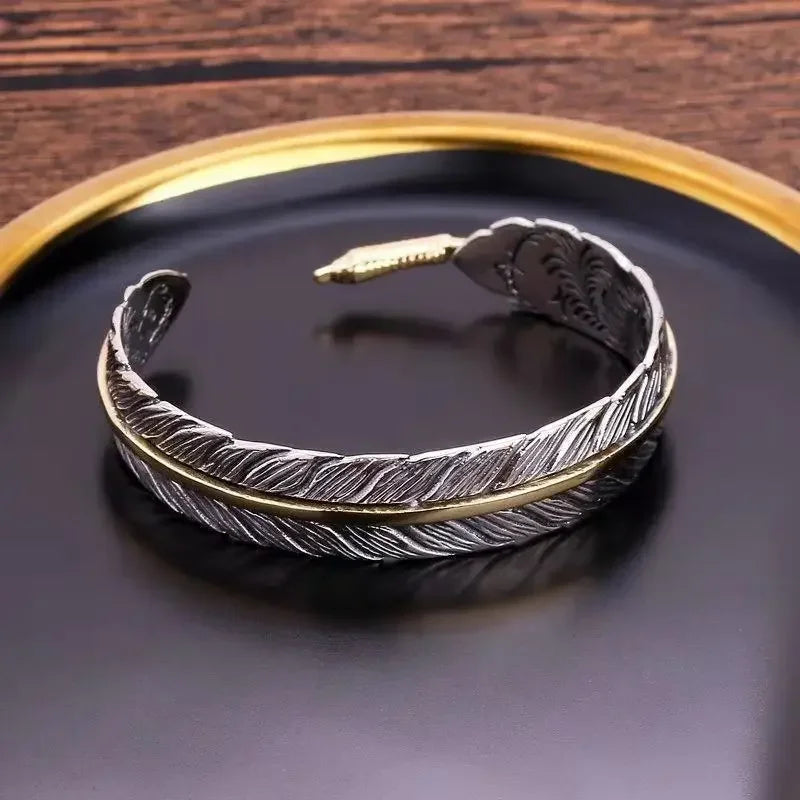 Pulsera Pluma Étnica para Mujer u Hombre