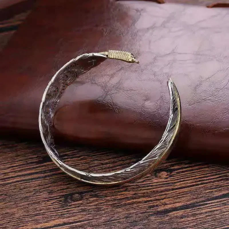 Pulsera Pluma Étnica para Mujer u Hombre