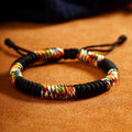 Pulsera de la Suerte Budista Tibetana Hilo Negro
