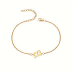 Pulsera Personalizada para Mujer con Inicial Oro b