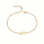 Pulsera Personalizada para Mujer con Inicial Oro e