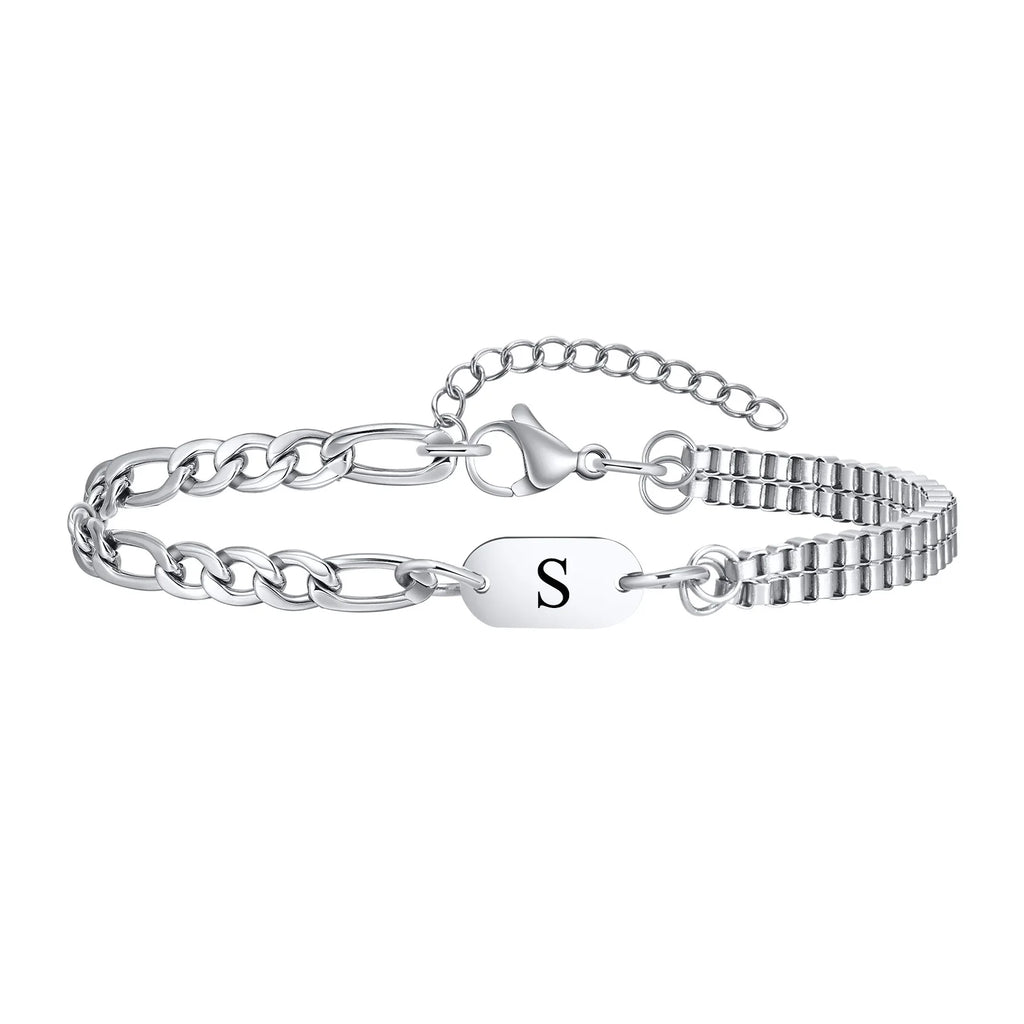 Pulsera de hombre con inicial s