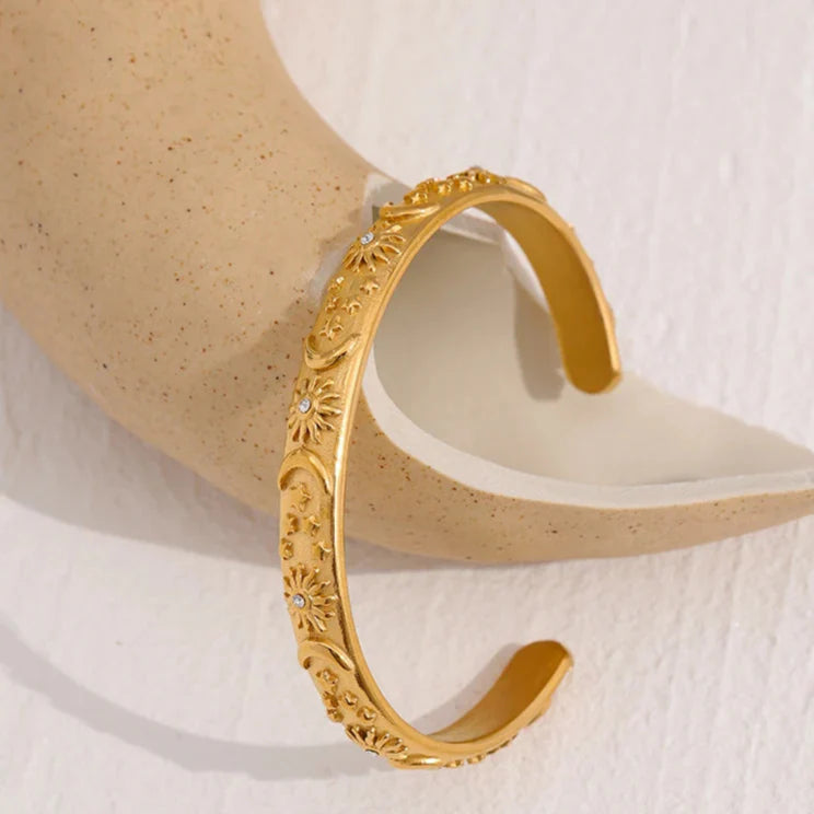 Pulsera Retro Lunes y Soles con Circonio