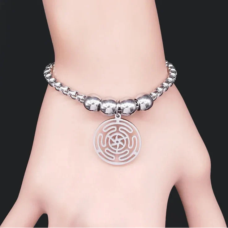 Brazalete Rueda de Hécate Strophalos Brujería Wicca