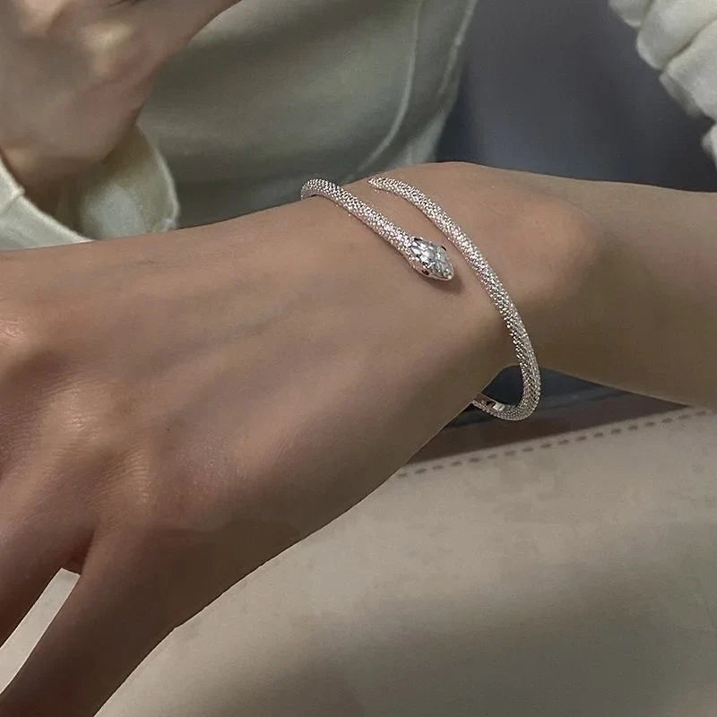 Pulsera Serpiente de Plata