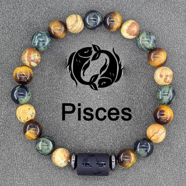 Pulsera Signo Del Zodiaco 12 Constelaciones piscis