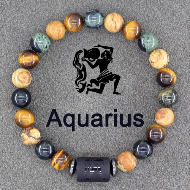 Pulsera Signo Del Zodiaco 12 Constelaciones acuario