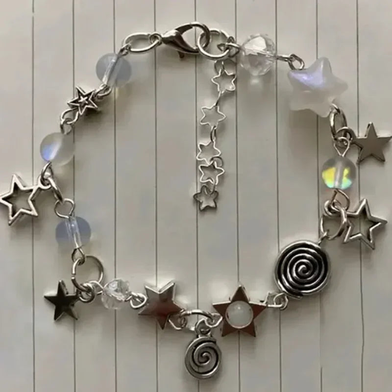Pulsera Espirales y Estrellas