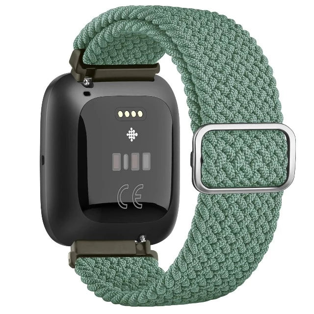 Pulsera Súper Elástica para Reloj Fitbit Versa 1 Versa 2 Versa Lite verde 