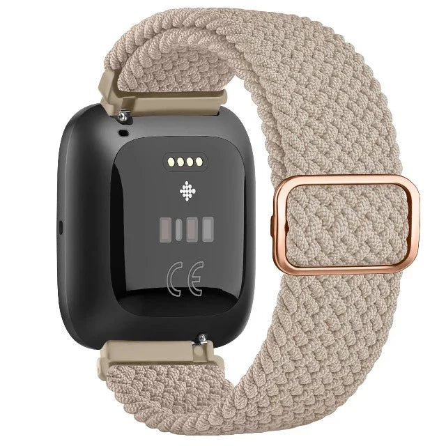 Pulsera Súper Elástica para Reloj Fitbit Versa 1 Versa 2 Versa Lite café con leche