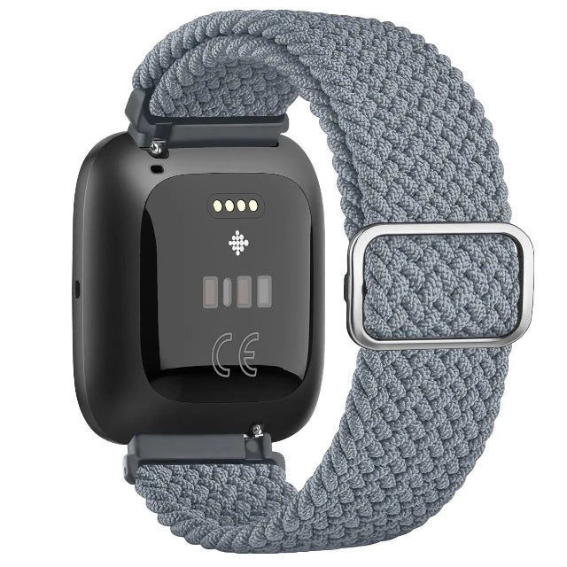 Pulsera Súper Elástica para Reloj Fitbit Versa 1 Versa 2 Versa Lite gris