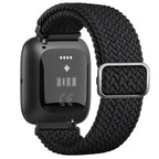 Pulsera Súper Elástica para Reloj Fitbit Versa 1 Versa 2 Versa Lite negro