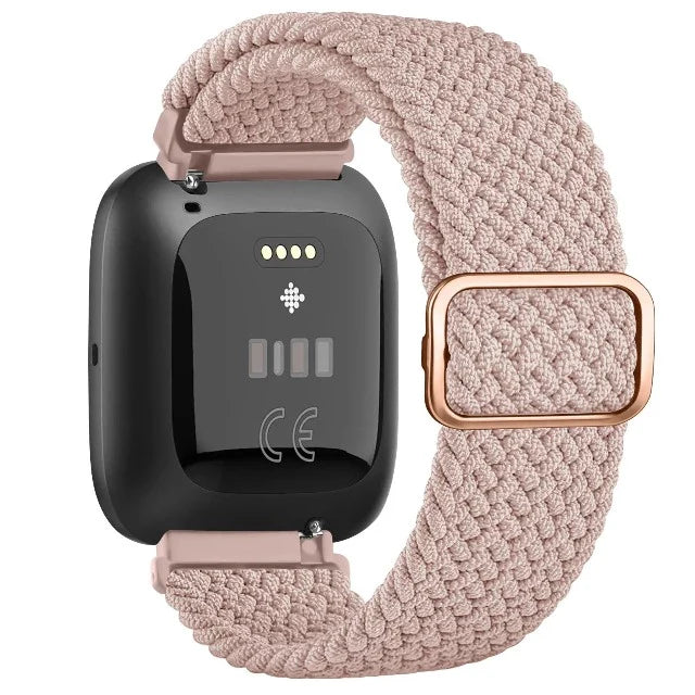 Pulsera Súper Elástica para Reloj Fitbit Versa 1 Versa 2 Versa Lite rosa claro