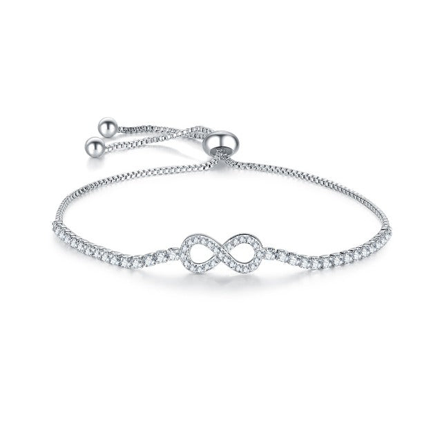 Pulsera Símbolo Infinito de Plata
