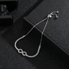 Pulsera Símbolo Infinito de Plata