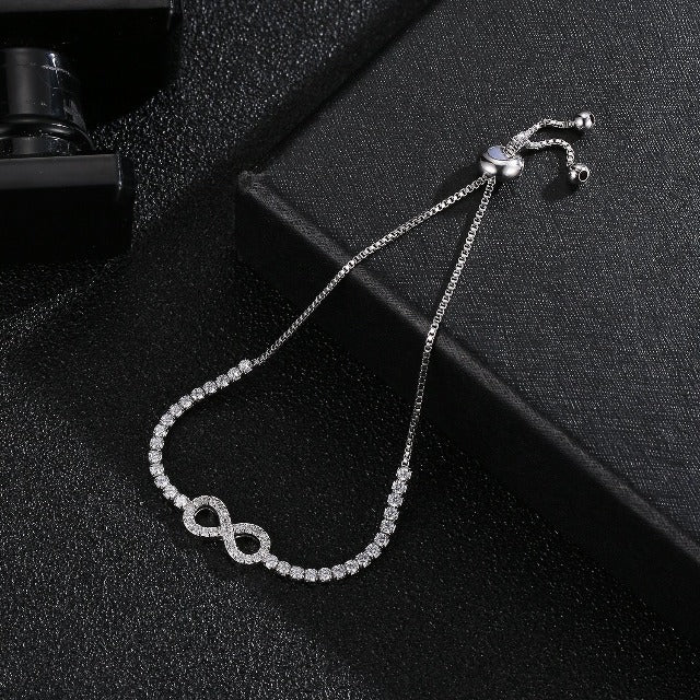 Pulsera Símbolo Infinito de Plata