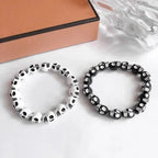 Pulsera Calavera Blanco & Negro