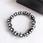 Pulsera Calavera Blanco & Negro negro