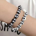 Pulsera Calavera Blanco & Negro