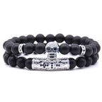 Pulsera Tête de Mort para mujer en plata