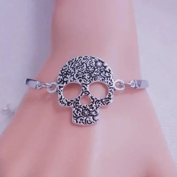 Pulsera Calavera para Mujer en plata