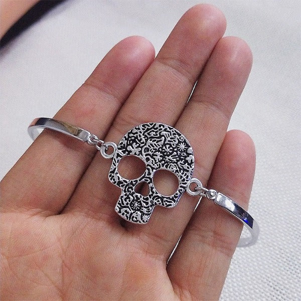Pulsera Calavera para Mujer en plata