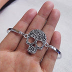 Pulsera Calavera para Mujer en plata