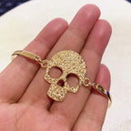 Pulsera Calavera para Mujer en oro