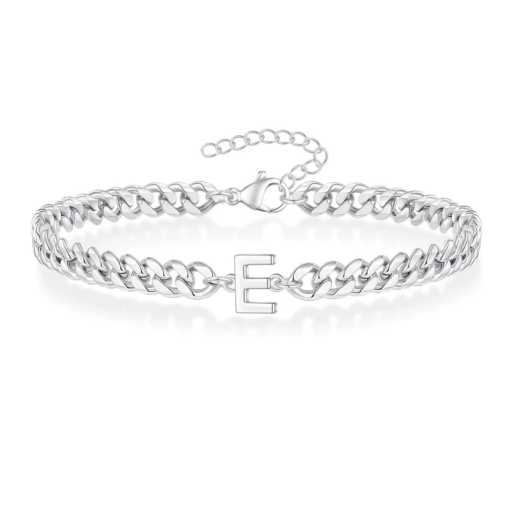Pulsera trenzada con inicial e