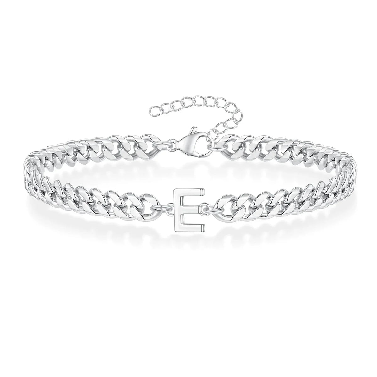 Pulsera trenzada con inicial e