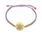 Pulsera de Mujer Colorida Cubo de Metatrón violeta