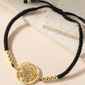 Pulsera de Mujer Colorida Cubo de Metatrón negra