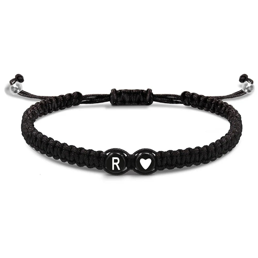 Brazalete trenzado inicial r